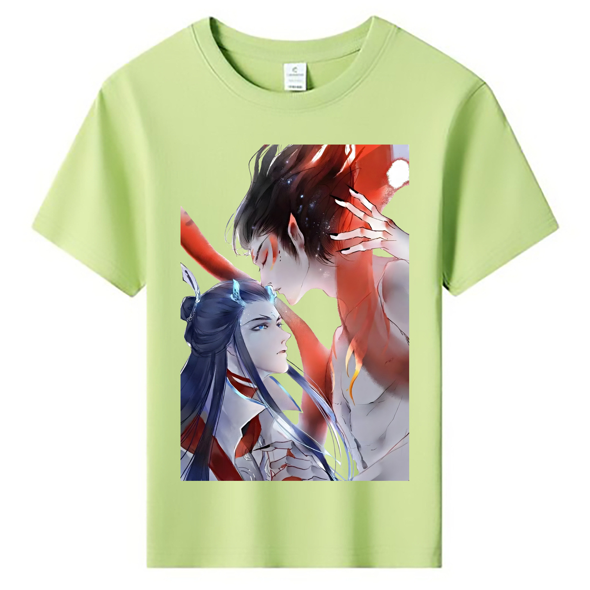（画像用） Ne Zha 2 ナタ 魔童の大暴れ 綿100％キッズTシャツ（フロントプリント）